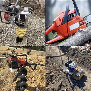 Планировка, трамбовка грунта, песка, щебня. Бурение