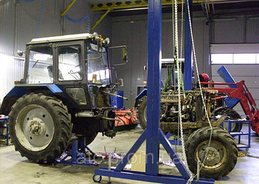 Выполнение диагностических работ для трактора