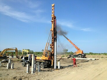 Забивка свай