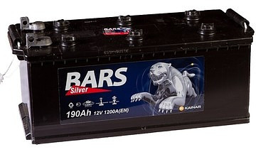 Аккумулятор Bars Silver 190 А/ч для автобусов