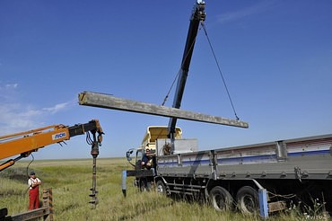 Установка опор ЛЭП в Калининграде