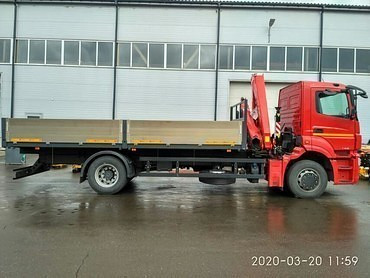 Перевозка грузов краном-манипулятором КАМАЗ 7 тонн