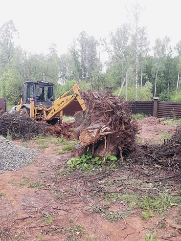 Выкорчевывание пней