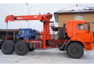 КАМАЗ 43108 Тягач с КМУ SOOSAN