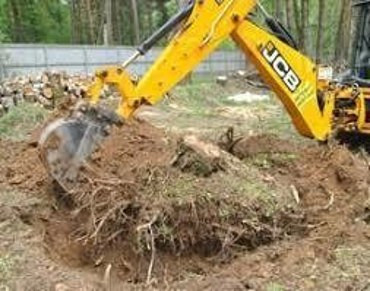Выкорчевывание пней