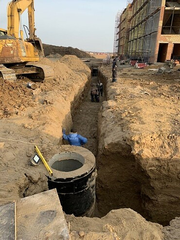 Рытьё траншей