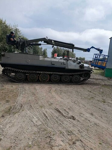 МТЛБ с установкой КМУ, МТЛБу