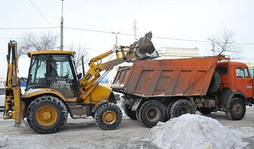 Уборка снега техникой