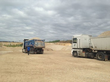 Услуги перевозки щебня