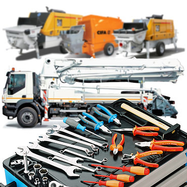 Ремонт бетононасосов Zoomlion, Liebherr, Putzmeister, SAN...