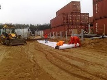 Работы по укладке асфальта