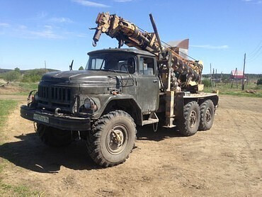 Лидерное бурение под сваи, монтаж опор