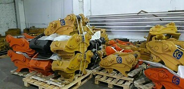 Основное рабочее оборудование для экскаваторов строительных и техники и оборудование