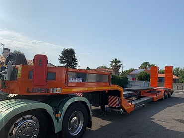 Lider Extendable 3 axle lowbed semi trailers