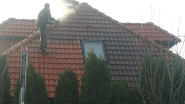 Очистка кровли от снега и наледи