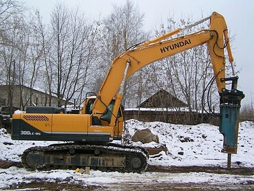 JCB, Hyundai, Cat