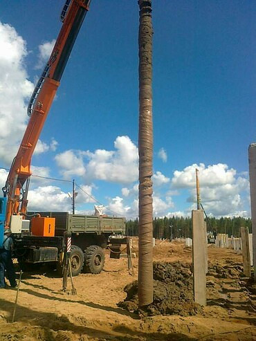 Бурение под сваи