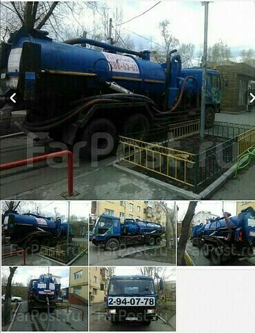 Прочистка засоров канализации и выкачивание