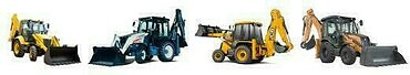 CASE, TEREX, JCB.