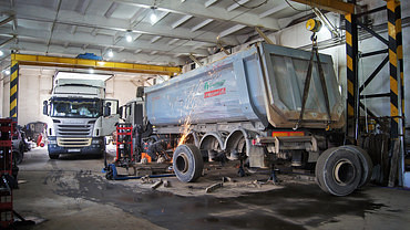 Сервисное обслуживание и ремонт полуприцепов
