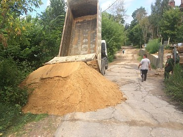 Песок карьерный с доставкой