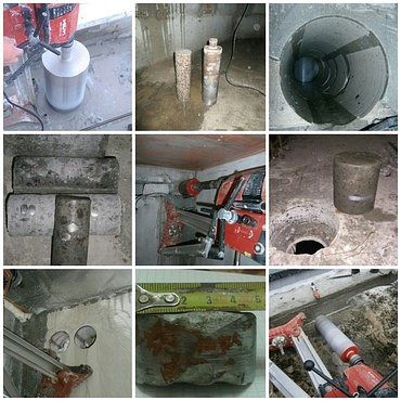 Алмазное бурение бетона