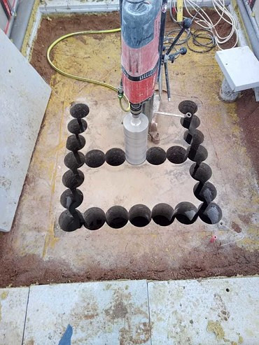 Бурение отверстий в бетоне