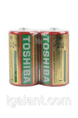 Батарейка, элемент питания R20 KG TOSHIBA 2/shrink