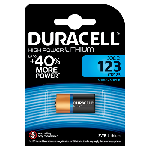 Элемент питания DURACELL HIGH POWER LITHIUM CR123A BL1