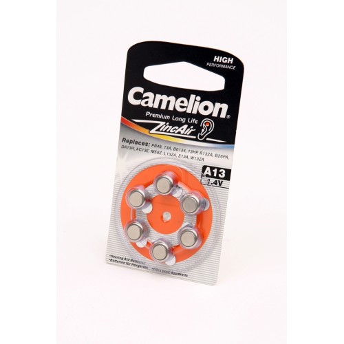 Элемент питания Camelion A13-BP6 BL6