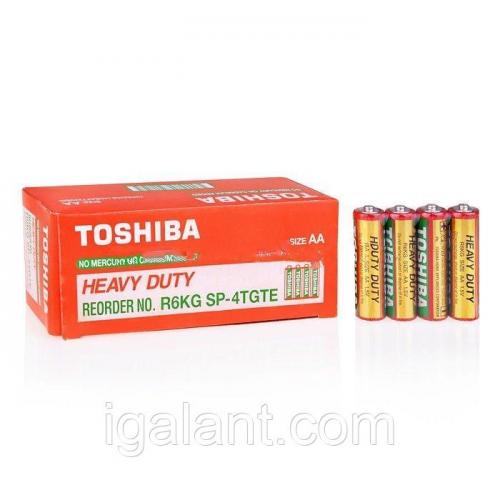 Батарейка, элемент питания R6 TOSHIBA 4/shrink