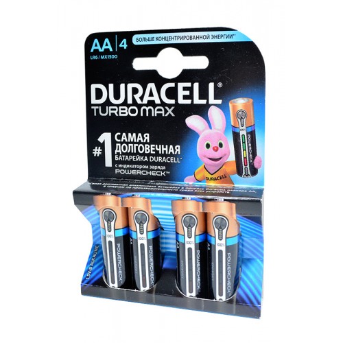 Элемент питания DURACELL TURBO MAX LR6 BL4 NEW