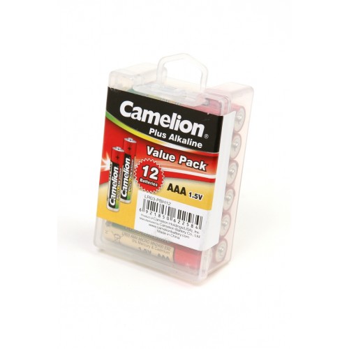 Camelion Plus Alkaline LR03-PBH12 LR03 в пласт. боксе 12 шт, элемент питания, батарейка