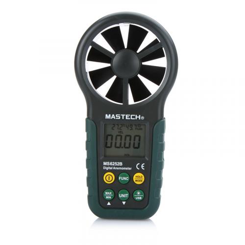 Mastech анемометр с крыльчаткой цифровой (температура, влажность, порт USB) MS6252B