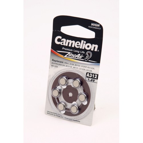 Элемент питания Camelion A312-BP6 BL6
