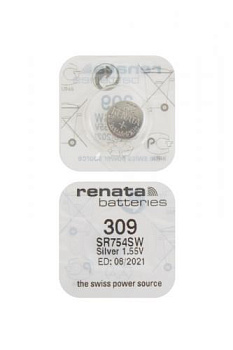 RENATA SR754SW  309 (0%Hg), в упак 10 шт