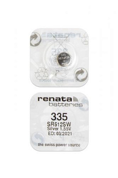 RENATA SR512SW   335 (0%Hg), в упак 10 шт
