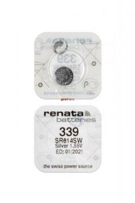 RENATA SR614SW   339 (0%Hg), в упак 10 шт