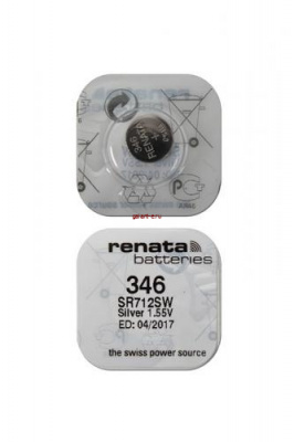 RENATA SR712SW  346 (0%Hg), в упак 10 шт