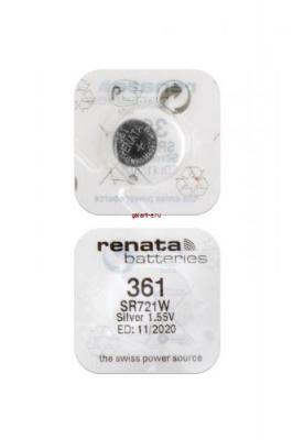RENATA SR721W     361 (0%Hg), в упак 10 шт