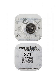 RENATA SR920SW  371 (0%Hg), в упак 10 шт