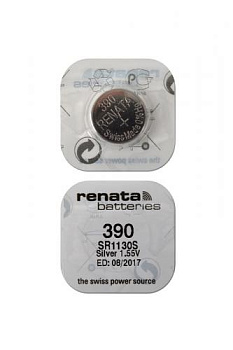 RENATA SR1130S    390 (0%Hg), в упак 10 шт