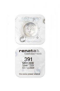 RENATA SR1120W   391  (0%Hg), в упак 10 шт