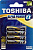 Батарейка, элемент питания TOSHIBA ALPHA POWER LR03GAFI BP-4S LR03 BL4