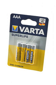 VARTA SUPERLIFE Micro 2003 R03 BL4 (трансп.уп. 240шт), элемент питания, батарейка