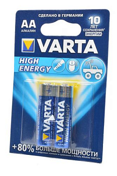 VARTA HIGH ENERGY/LONGLIFE POWER 4906 LR6  BL2, элемент питания, батарейка