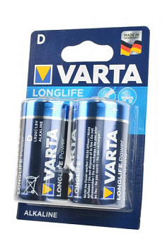 VARTA HIGH ENERGY/LONGLIFE POWER 4920 LR20 BL2, элемент питания, батарейка