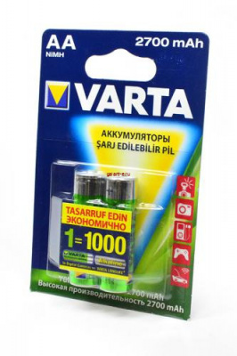 VARTA 5706 AA 2700мАч BL2, аккумулятор
