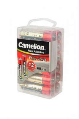 Camelion Plus Alkaline LR6-PBH12 LR6 в пласт. боксе 12 шт, элемент питания, батарейка