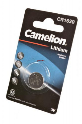Camelion CR1620-BP1 CR1620 BL1, элемент питания, батарейка
